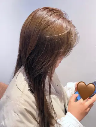 ロング ダン/メンズ/ 顔周り×透明感カラーのヘアスタイル