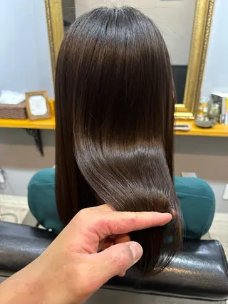 ロング カラー 渡辺俊介 暗髪カラー /美髪矯正/髪質改善のヘアスタイル