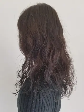 ロング パーマ 髪質改善/ハイライト 小林秀樹のヘアスタイル