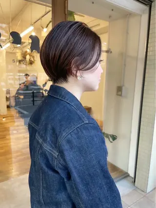 ショート siro所属・透明感カラー/ボブ/ siro meruのヘアスタイル