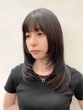 ミディアム カラー Paddle所属・似合わせレイヤー/ レイヤーパーマ/高倉のヘアスタイル