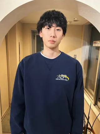 パーマ メンズ 林 浩太郎のヘアスタイル