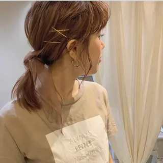 セミロング ヘアアレンジ ayano /トレンドヘアのヘアスタイル