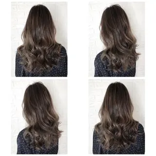 セミロング カラー KIZU 髪質改善 オカルト怪談のヘアスタイル