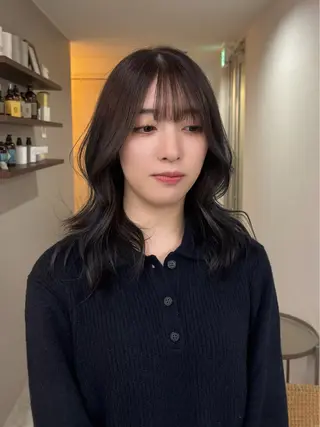 ミディアム 權軒 真尋のヘアスタイル