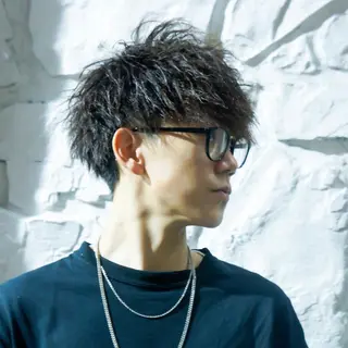 ショート パーマ メンズ HAIR AVENUE benkei 出戸店所属・メンズヘア専門 ウタカユウキのヘアスタイル