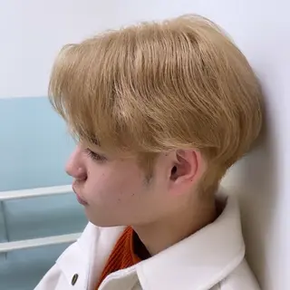 ショート カラー 乾かしただけで艶髪✨ 縮毛矯正天王寺はやとのヘアスタイル