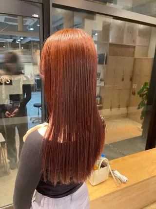 ロング カラー 愛莉/ラベンダー/ ベージュ/ブラウンのヘアスタイル