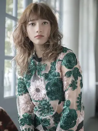 パーマ ミディアム u hair所属・こばやし ももこのヘアスタイル