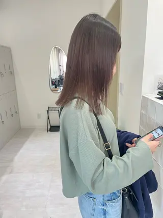 ミディアム カラー Zina博多筑紫口_ aikaのヘアスタイル