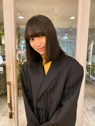 セミロング カラー メンズ BELLA阿部野 TOMOMIのヘアスタイル