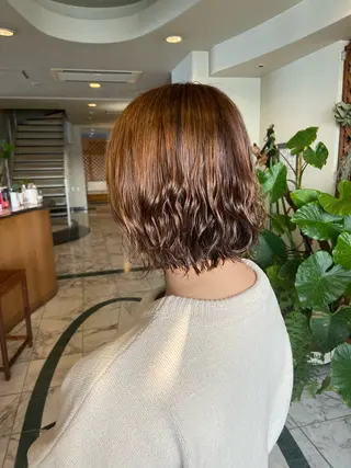 ミディアム パーマ ASAKURA所属・ASAKURA 美容室のヘアスタイル