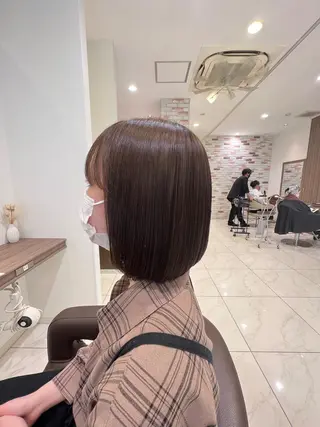 ミディアム カラー 髪質改善/縮毛矯正 カット/佐野友尉のヘアスタイル