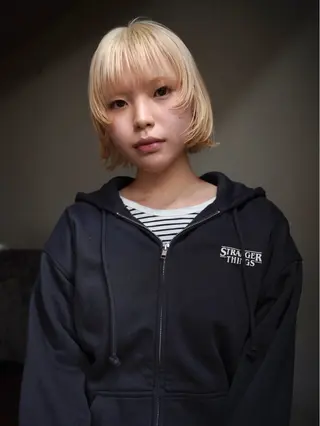 ショート カラー デザイン/レイヤー Kaito🐩/栄のヘアスタイル