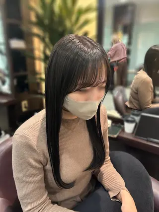 ロング カラー 坂本奈都美 🎀のヘアスタイル