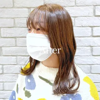 ミディアム カラー レディースヘア💫 加藤たいが🐯のヘアスタイル