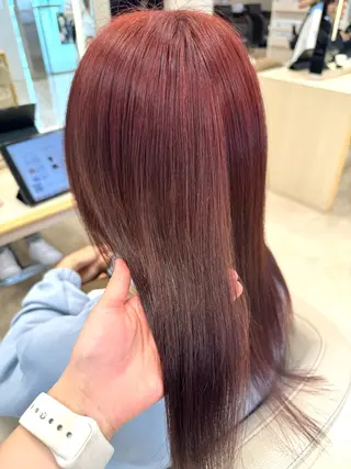 カラー 髪質改善/縮毛矯正/ 暖色カラー💫のヘアスタイル