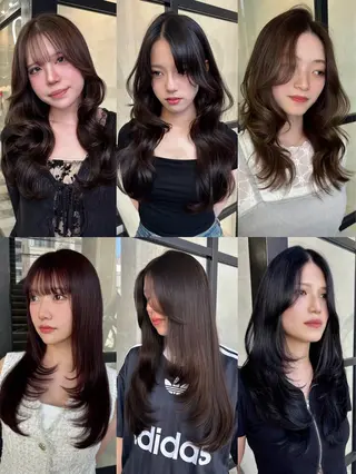 ロング fudge所属・MaisonHALU 松浦光咲のヘアスタイル