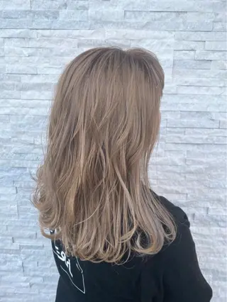 セミロング カラー 美容室 ソンリエのヘアスタイル