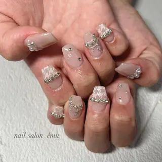 ミディアム ネイル nail salon émuのネイルデザイン