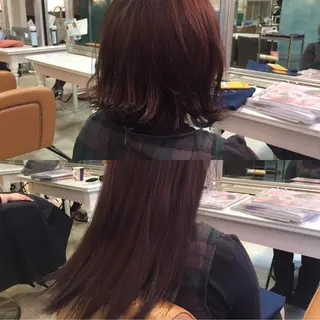 ミディアム カラー パーマ ヘアアレンジ メンズ キッズ ネイル マツエク・マツパ 韓国ヘア♡おくれ毛♡ ボブ♡sayakaのヘアスタイル