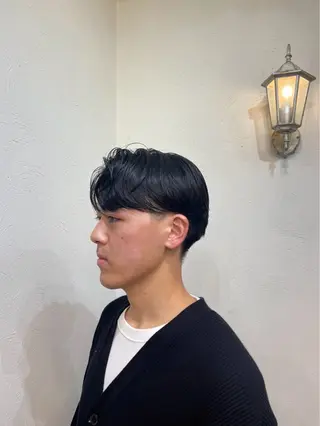 パーマ at'Lav by belle所属・🕊️あやか ロングカット/メンズのヘアスタイル