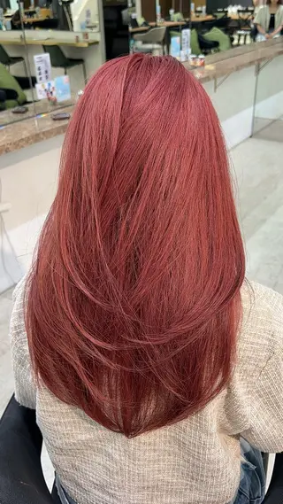 ロング カラー VIEW Tokyo所属・🎀ミディアムボブ/ 縮毛矯正/ひかりのヘアスタイル