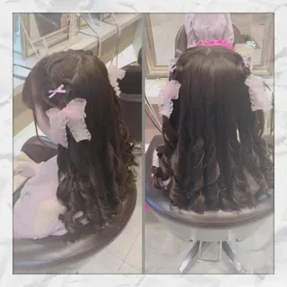 ロング ヘアアレンジ ヘアセット/着付け 𓇼 松本 夏美𓇼のヘアスタイル