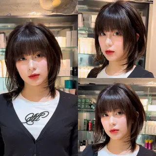 ミディアム レイヤーカット/ 堀匠吾のヘアスタイル