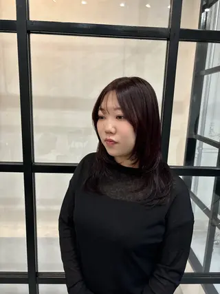 ミディアム カラー fudge所属・MaisonHALU 松浦光咲のヘアスタイル