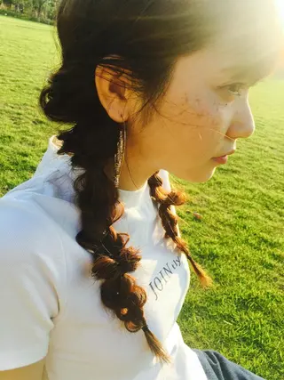 ロング カラー ヘアアレンジ SALOWIN me＋店所属・半個室サロン🫧 ササキアヤカのヘアスタイル