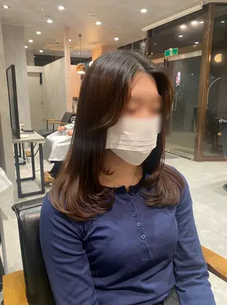 セミロング 佐藤 生基のヘアスタイル