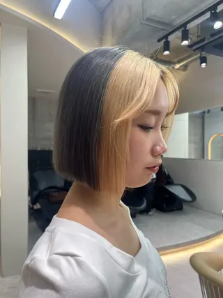 ショート 💖しの💖韓国ヘア レイヤーカットのヘアスタイル