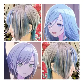 ショート カラー GARU-ガル-所属・TSUNO🦖 派手髪/オタク美容師のヘアスタイル