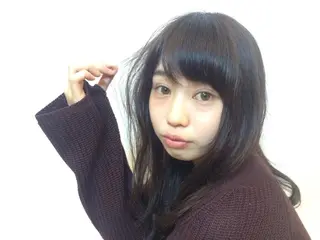 ロング カラー 似合わせ/代表 髪質改善/山田将大のヘアスタイル