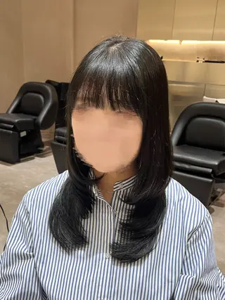 セミロング カラー 1 HAVANA所属・🤍ガーリー/ 透明感/ゆな🤍のヘアスタイル