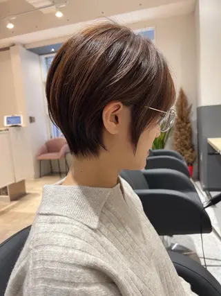 ショート カラー LA KING GINZA TOKYO所属・🧡ショートの達人 🧡SHOのヘアスタイル