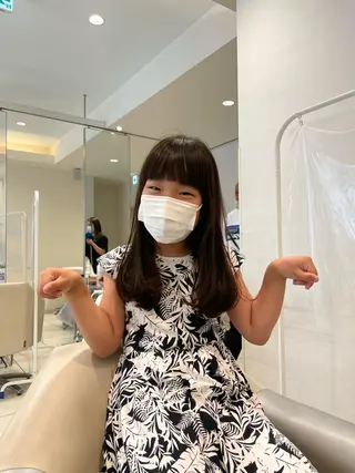 ロング キッズ MODEks eau 佐藤優志のヘアスタイル