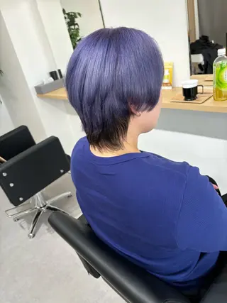 ショート LAFRE (ラフリ)所属・ケアブリーチ 黒瀬有汰のヘアスタイル