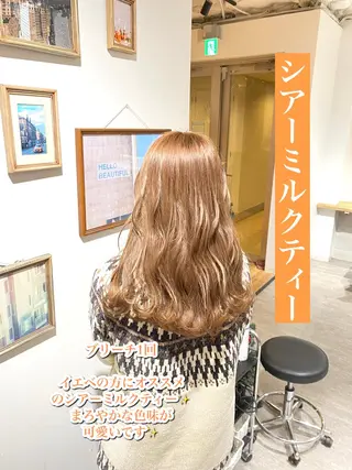 ロング カラー 艶髪カラー 渡辺岳也のヘアスタイル