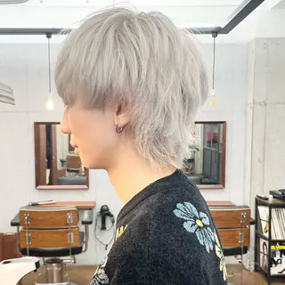 ショート カラー メンズ ✂︎ウルフ・ショート ✂︎MIKUNIのヘアスタイル