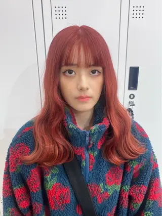 ロング カラー ヘアアレンジ 𝐠𝐢𝐫𝐥𝐲 𝐦𝐨𝐝𝐞🖤のヘアスタイル