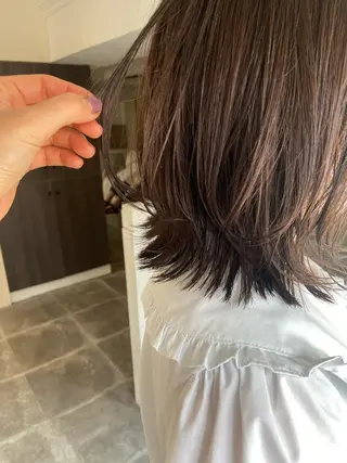 ミディアム カラー ヘアアレンジ SALOWIN恵比寿所属・ヘッドスパで脳を 整える✨chacoのヘアスタイル