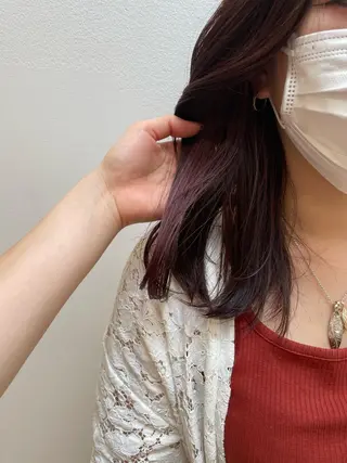 セミロング レイヤー/ハイトーン 🫧‪Erikaのヘアスタイル