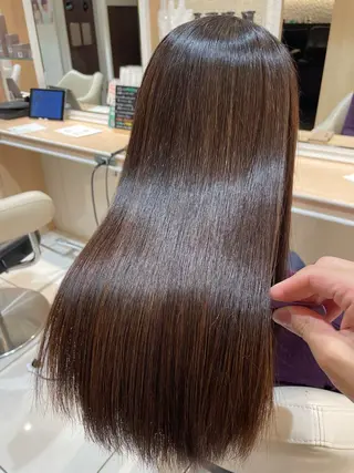 ロング 縮毛矯正、髪質改善／ 松田 龍之介のヘアスタイル