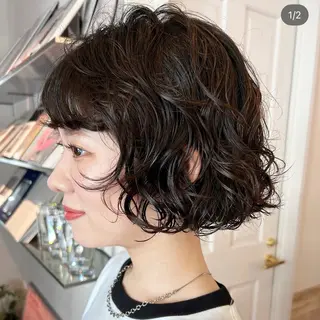 ショート パーマ weg 難波所属・メンズカット✨ メンズパーマ聖陽のヘアスタイル