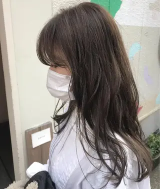 セミロング カラー enne /YUI🥣のヘアスタイル