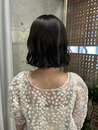 ショート パーマ ロングパーマ木村 ボブパーマのヘアスタイル