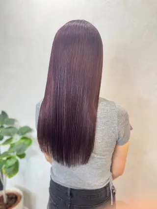 ロング カラー Salon de Qualia(サロンドクオリア)所属・杉下　涼/ハイトーン /髪質改善/パーマのヘアスタイル