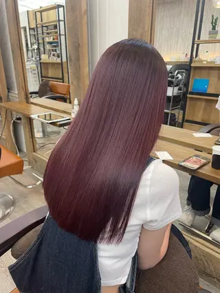 ミディアム カラー HIKARU副店長/ ✨️髪質改善のヘアスタイル